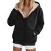 Men's Clothing Lambskin Jacket For Women Heavyweight Plus Velvet Thickened Sweatshirt Colorful Top Hooded Cardigan_viptrois.com
