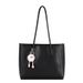 Elegant Commuter Tote Bag - Versatile Shoulder Bag For Women, Soft PU Leather Bucket Bag With Detachable Strap, Stylish Handbag For Work_viptrois.com