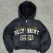 2025 Harajuku Y2K Autumn HOLKY SAINT1994 Hooded Sweatshirt Zipper Gradient Spray Paint Long Jacket_viptrois.com
