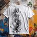 Men's Clothing Cotton T Shirt Gothic Pattern Full Print Direct Injection T Shirt Round Neck Short Sleeve Top Men_viptrois.com