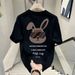 Trendy Brand Summer High-end Personalized Short Sleeved T-shirt For Men's Ruffled And Handsome Trend Printed Round Neck_viptrois.com