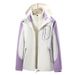 Outdoor 3-in-1 Fleece-Lined Warm Coat Men Waterproof Windproof Ski Jacket Couple Women_viptrois.com