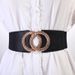 Special Sale High Waist Women Elastic Fashion Stretch Wide Waistband New Casual Skirt Decorative Belt_viptrois.com