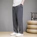 Men's Clothing Linen Pants Men's Pants Summer Thin Straight Pants Loose Casual Pants Linen Trousers_viptrois.com