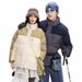 Retro Color-Block Puffer Jacket With 650+ Fill Power Duck Down, Windproof & Anti-Static Quilted Coat For Men & Women (S-2XL)_viptrois.com