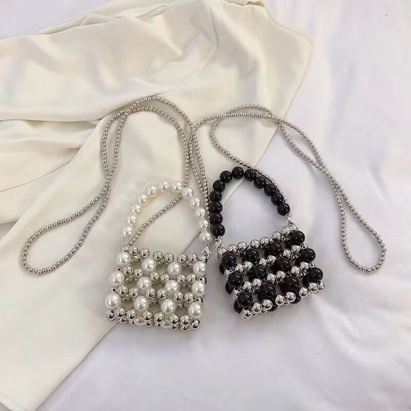Mini Bag Celebrity Mini Pearl Bag Female New Style All Match Chain Small Bag Crossbody Handbag 14+16mm_viptrois.com