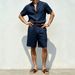 Summer Men's Linen Short Sleeve Shirt And Shorts Set Stand Collar Breathable Casual Two-Piece Vacation Style Clothing_viptrois.com