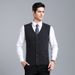 Men's Men's Wool Blended V Neck Knitted Cardigan Vest Cardigan Sweater Colorblock Casual Sleeveless Vest_viptrois.com