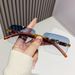 New Rimless Leopard Sunglasses, High-end Fashion Sunglasses, Men's And Women's Driving Out Sunglasses_viptrois.com