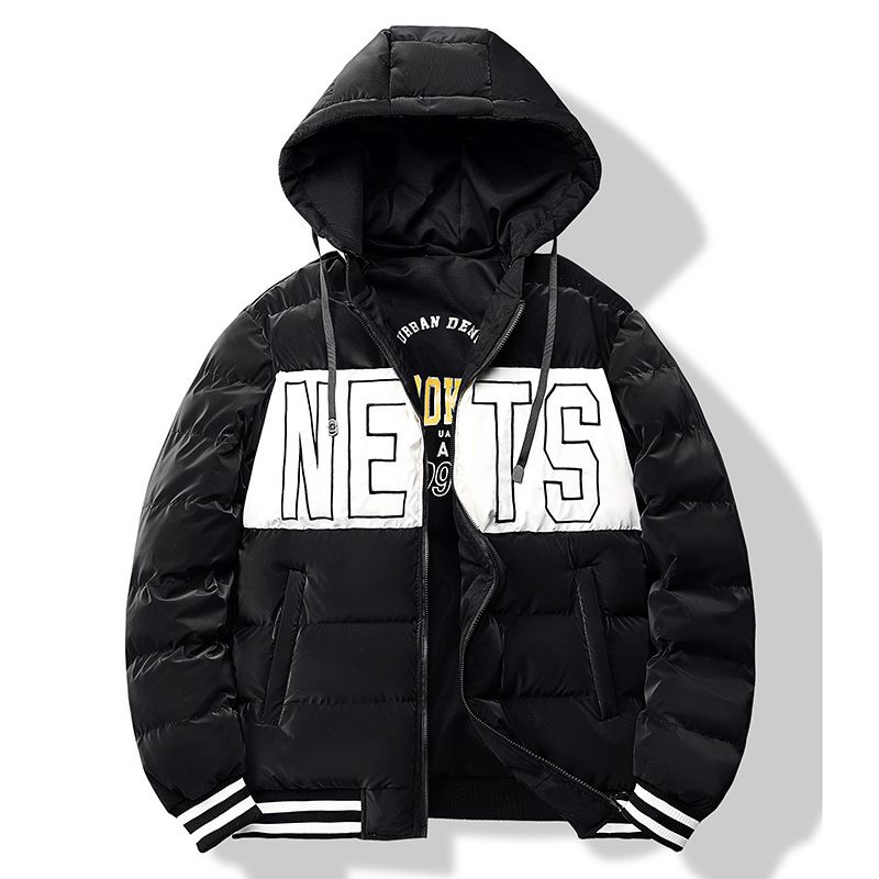 Autumn And Winter New Cotton Clothes Men's Youth Trend Hooded Loose Warm Cold Thickened Double-sided Coat Men_viptrois.com