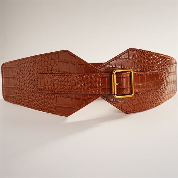 Super wide women's elastic waist belt with coat skirt belt women's outer wear belly belt with suit_viptrois.com