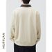 Men's Jacquard Textured Collar Polo Sweatshirt – Loose Fit Knit Pullover With -Style Collar Design_viptrois.com