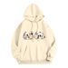 Pure 2024 Men's And Women's Fleece Sweatshirt Christmas Pocket Drawstring Print Hoodie_viptrois.com