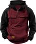 Pure 2025 Cross-Border Autumn Winter Hooded Youth Men's Workwear Color-Block Casual Sweatshirt Jacket_viptrois.com
