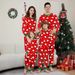 Christmas family suit beautiful clothes men and women men long sleeve trousers snowman print home wear_viptrois.com