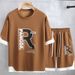 Men's Clothing Plus Size Men's Short Sleeved Shorts Suit Plus Loose Casual Tops Shorts 330 Catties_viptrois.com