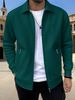 Men's Lightweight Zip-Up Jacket – Slim Fit Windbreaker With Zippered Pockets For Casual & Sports (S-XXXL)_viptrois.com