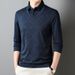 Nordmann Two-Piece Middle-Aged Men's Spring And Autumn Long Sleeve T-Shirt Polo Turn-Down Collar Business Casual Fashion_viptrois.com