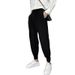 Men’s Slim Fit Casual Pants – Velcro Waistband Solid Color Trousers For Business & Leisure (S-5XL, White/Khaki/Grey/Black)_viptrois.com