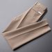 Men's Clothing White Trousers Spring And Summer Thin Beige Trousers Men's Casual Trousers Suit Men's Drape Straight_viptrois.com