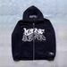 2023 Connector Trend Y2K Gothic Punk Hip-Hop Fashion Zipper Digital Print Hoodie_viptrois.com