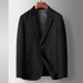 Men's Clothing casual suit autumn and winter new woolen single western middle aged and young people solid color business single western thickened coat_viptrois.com