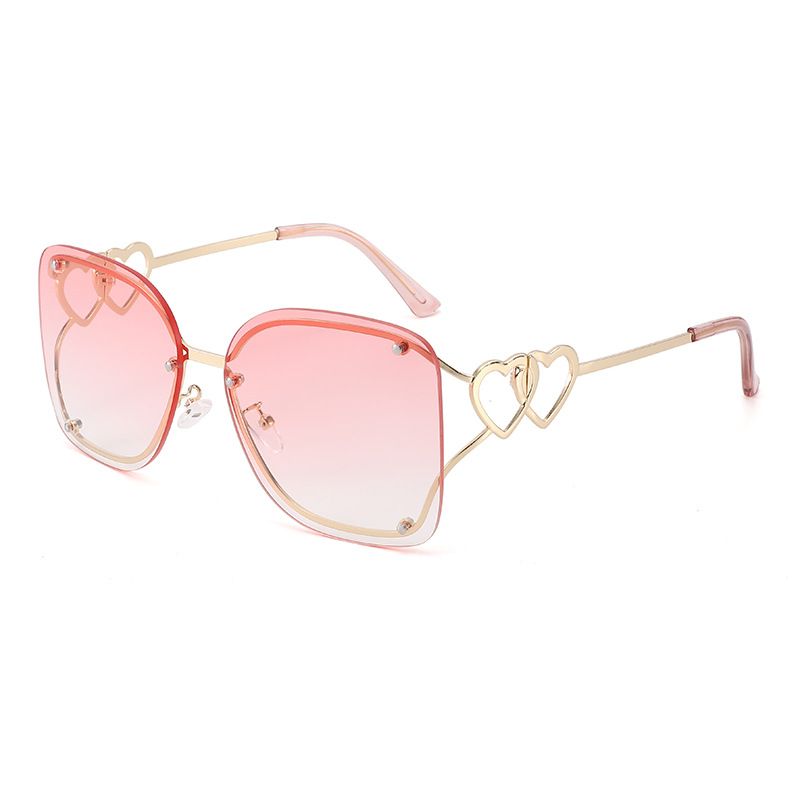 Metal Single Beam Large Frame Oval Sunglasses For Women Retro Simple European And American Ins Street Shooting Beach Sunshade Sunglasses Trend_viptrois.com