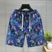 Men's Clothing Silk Five-point Pants Men's Summer Beach Pants Men's Casual Running Sports Shorts Men's Five-point Straight Leg Pants Men_viptrois.com