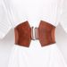 Belt for women, skirt, decorative dress, waist design, irregular wide waistband, ruffles, elastic elastic pu_viptrois.com