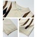 Men's Polo Shirt Knitwear Short Sleeve T-Shirt Striped Lapel Old Money Style Casual Top For Men_viptrois.com