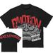 Street Fflirtion Skull Trend Brand New Printed T Shirt Gothic High Street T Shirt All Match Round Neck_viptrois.com