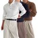 Men's Slim-Fit Business Knit Sweater – Lightweight Long Sleeve Pullover (White/Black/Brown, S-XXL EU Sizing)_viptrois.com