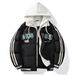 Men's Clothing Two Piece Down Jacket For Men In Winter, Thickened And Warm, Casual Hooded Short Cotton Jacket For Teenagers And Students_viptrois.com