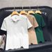Men's Clothing Men's Slim Fit Shirt Short Sleeve V Neck Casual Knitted T-Shirt Style Solid Color Trendy Top For Formal & Casual_viptrois.com