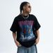 Summer New American Style Trendy Fun Angel Demon Letter Print Loose Short Sleeve T-Shirt Unisex_viptrois.com