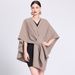 Fashion Cape Cape With Cape Outside Large Size Knitted Cardigan Loose Coat Women_viptrois.com