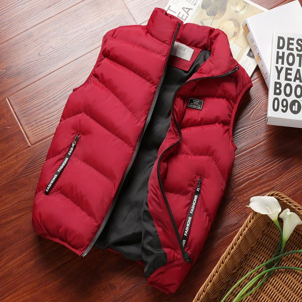 Men's Clothing Vest Spring Autumn Winter Thickened Coat Cardigan Loose Large Size Casual Men's Vest Vest_viptrois.com