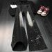 Men's Black Washed Denim Jeans Clean Fit Straight Leg Paint Splatter Print Vintage High Street Vibe Versatile Styling Base_viptrois.com
