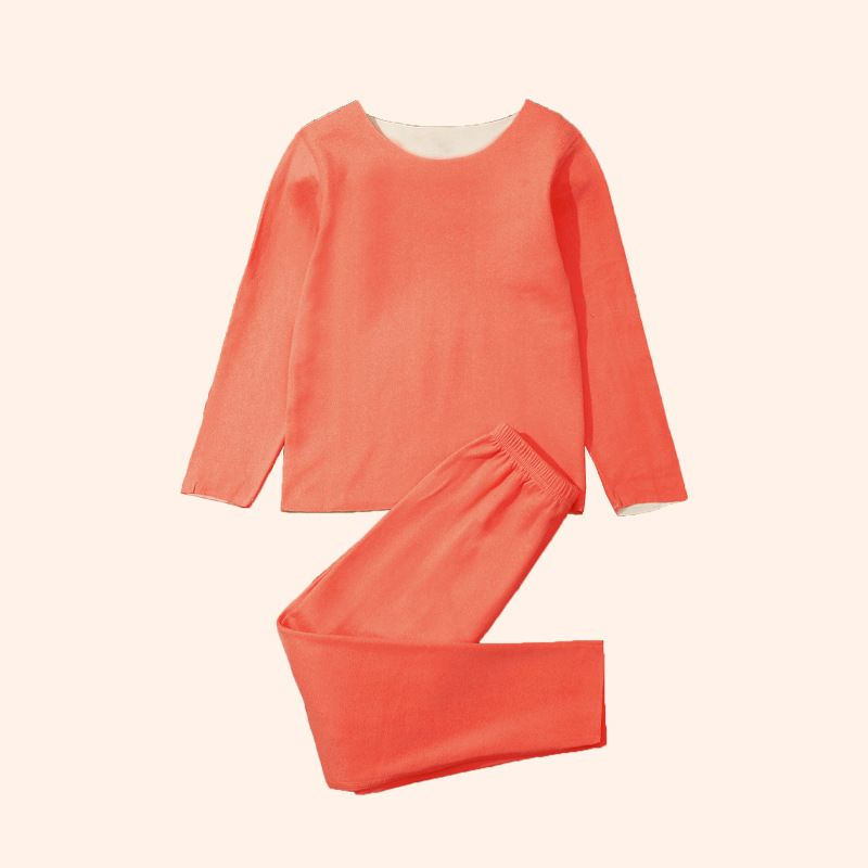 Mother & Kids Delong Heating Children's Clothing Thermal Underwear Boys And Girls Autumn And Winter Warm Clothes Children's 2025 New Pajamas Set_viptrois.com