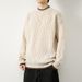 Men's Clothing Autumn And Winter New Loose Casual Half Turtleneck Long Sleeve Bottoming Shirt Men's All Match Knitted Sweater_viptrois.com