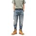 Men's Clothing Retro Street Trend Large Size Jeans For Men, Loose Slimming Straight Casual Distressed Jeans_viptrois.com
