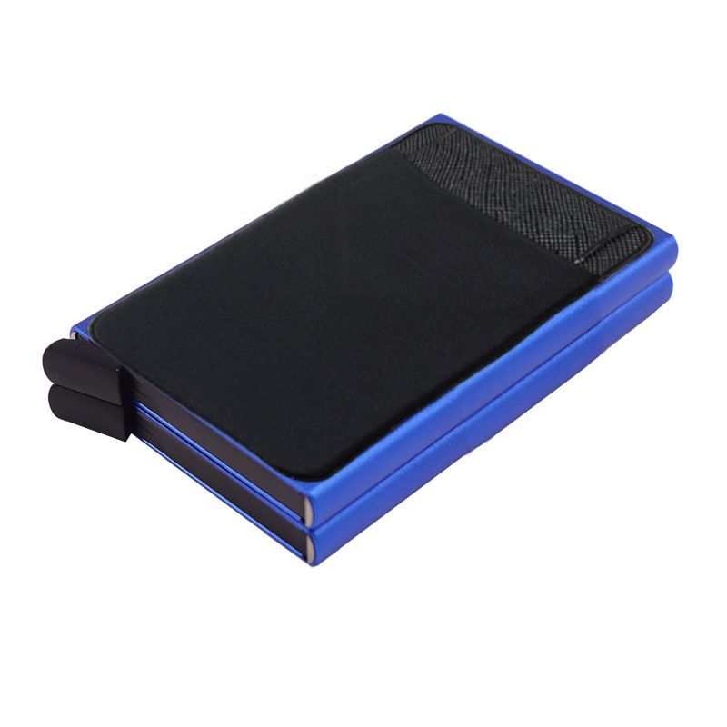 Money Clips Double Layer Rfid Metal Credit Card Holder Smart Wallet Men's Card Bag Bank Card Box Wallet Wallet Men_viptrois.com