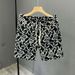 Unisex Summer Floral Print Shorts High Street Fashion Casual Straight Cut 5-Inch Inseam Beach Shorts Loose Fit_viptrois.com