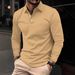 Nordmann European American Cross-Border Spring And Autumn Hot-Selling Polo Shirt Fashion Printed Turn-Down Collar Three-Button_viptrois.com