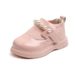 Child's shoes Princess small leather shoes Children's round patent leather big head pearl dance shoes flying knit leather shoes_viptrois.com