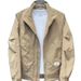2025 New Men's Cardigan Autumn Casual Simple Trendy Fashion Versatile Design Stand-up Collar Jacket_viptrois.com