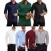 Men's Long Sleeve Business Shirt – Premium Cotton Blend Dress Shirt For Office & Formal Wear (Black/Navy/White) – Slim Fit Wrinkle_viptrois.com