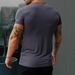 Men's Stretch Milk Silk Crew Neck T-Shirt - Lightweight Quick-Dry Athletic Tee For Running Gym Workout Casual Wear_viptrois.com