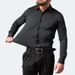 Men's Clothing Four Sided Elastic Non Iron Men's Long Sleeved Shirt Mercerized Vertical Sense Men's Shirt_viptrois.com