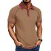 Summer Men's Short Sleeve Polo Shirt 3D Digital Printed Lapel Casual For Mature Men_viptrois.com